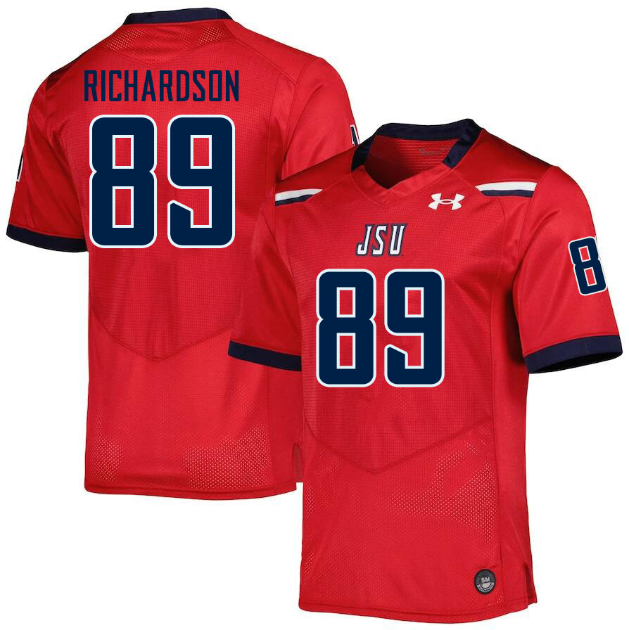 Jackson State Tigers #89 Willie Richardson College Football Jerseys,Uniforms-Red